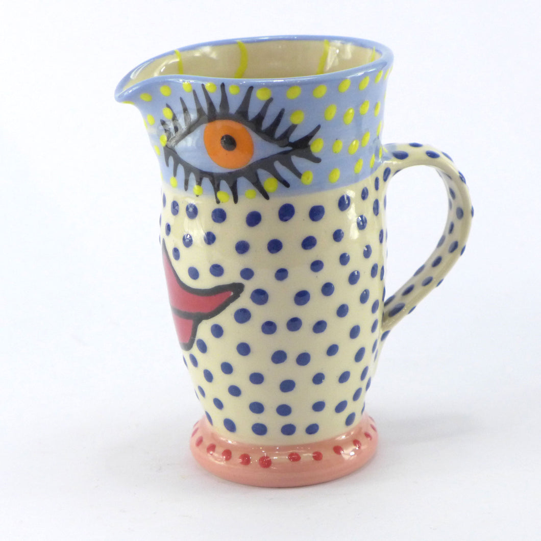 Eyes and lips tall medium jug