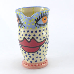 Eyes and lips tall medium jug