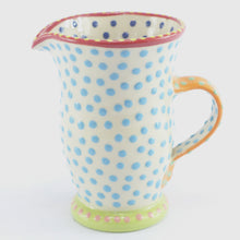 Load image into Gallery viewer, Spotty medium jug turquoise