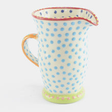 Load image into Gallery viewer, Spotty medium jug turquoise