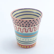 Load image into Gallery viewer, Pink edge spotty beaker