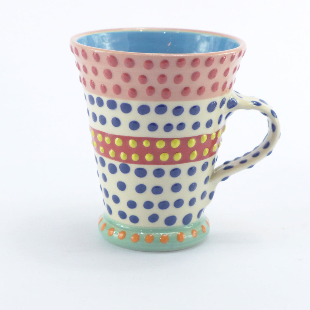 Pink edge espresso cup