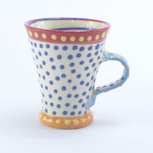 Load image into Gallery viewer, Red edge espresso cup swirl inside