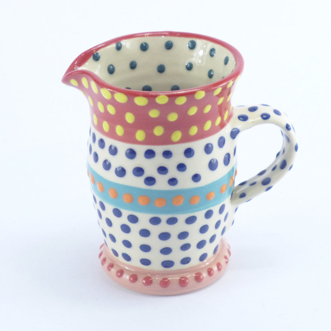 Spotty small jug red edge