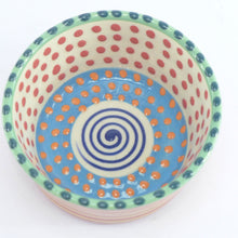 Load image into Gallery viewer, Blue and multi small pet bowl