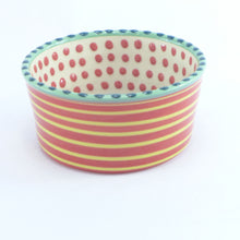Load image into Gallery viewer, Blue and multi small pet bowl