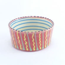 Load image into Gallery viewer, Yellow and multi small pet bowl