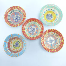 Load image into Gallery viewer, Red edge small bowl with swirl centre