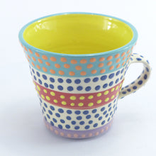 Load image into Gallery viewer, Turquoise edge xl spotty mug