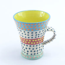 Load image into Gallery viewer, Turquoise edge flared mug