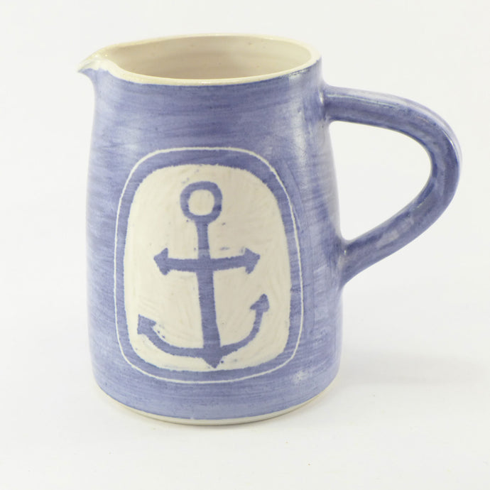 Blue and white medium jug anchor