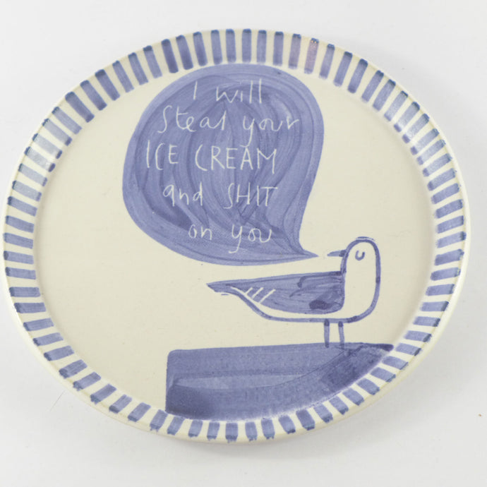 I will steal your icecream seagull plate