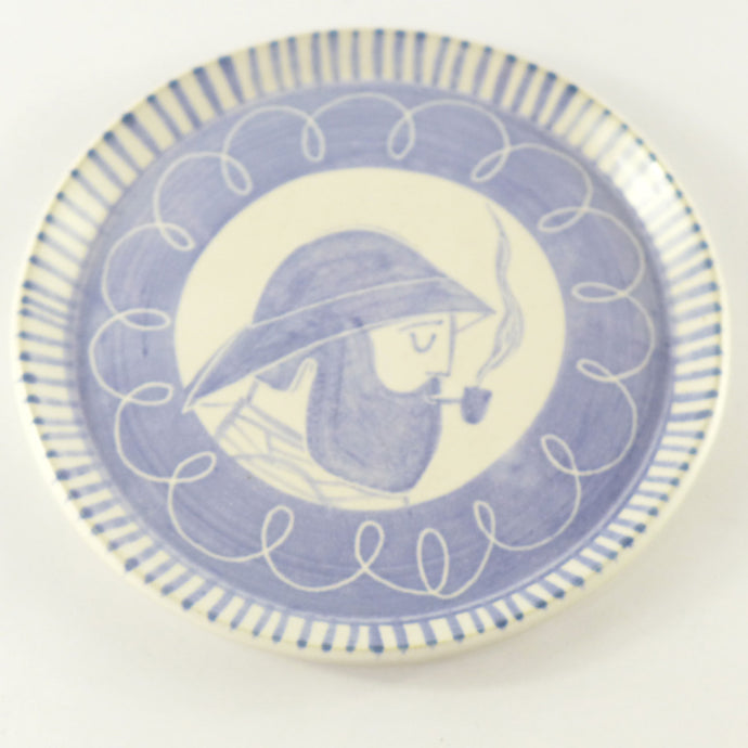 Stripey sailor plate