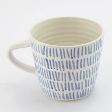 Load image into Gallery viewer, Blue and white stone wall mug
