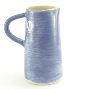 Blue and white tall flower jug