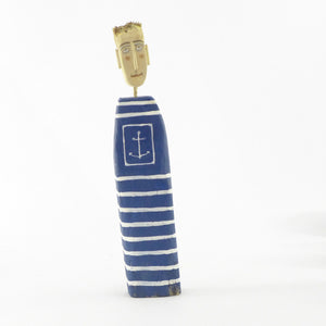 Blue nautical small figure with anchor