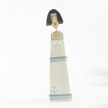 Load image into Gallery viewer, Small figure in a white sailor frock