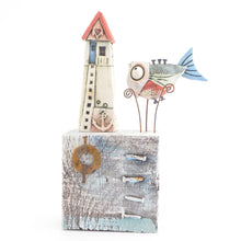 Load image into Gallery viewer, Beach hut and fish