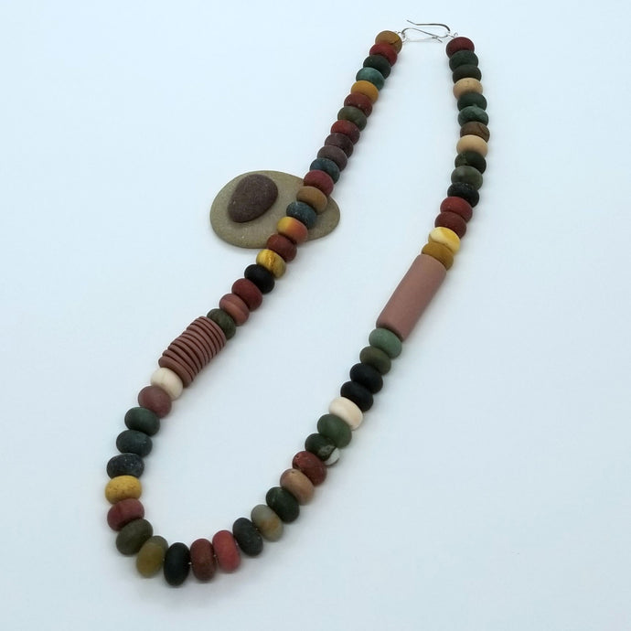 Mookatite and Indian Agate Necklace CB98