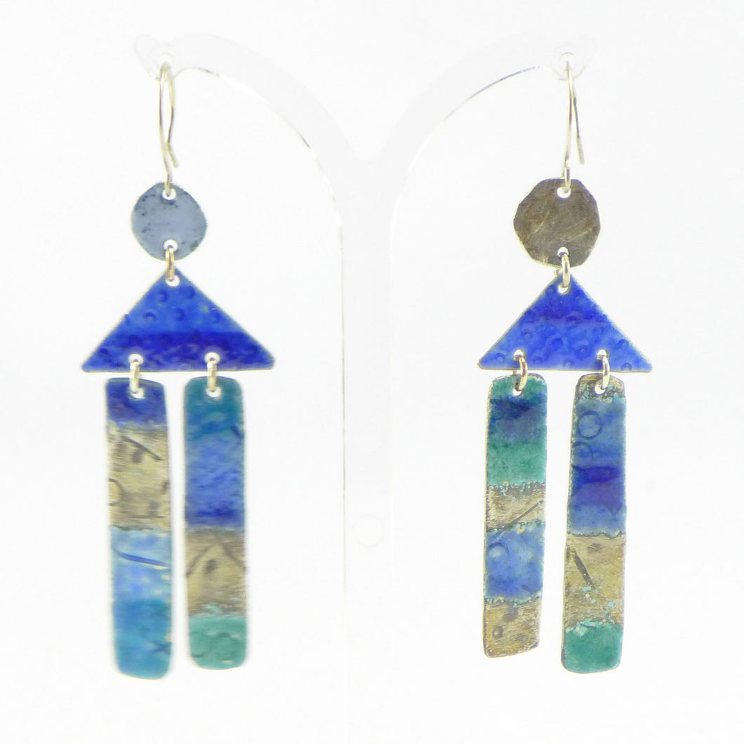 Showstopper enamelled earrings NPN31