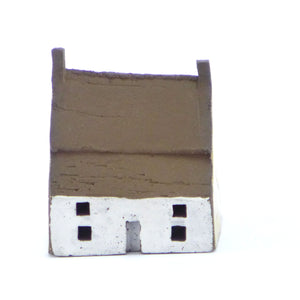 Ceramic house with mustard gable PMJ06