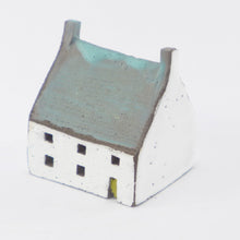 Load image into Gallery viewer, Ceramic house with turquoise roof PM10