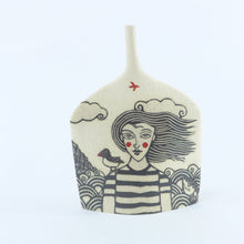Load image into Gallery viewer, Black &amp; White Sea Swimmer Small Vessel