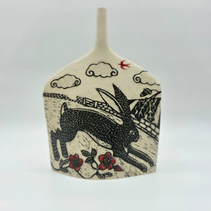 Hare and Dog Rose Small Vessel