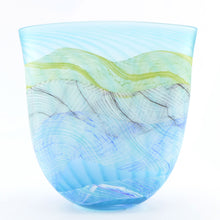 Load image into Gallery viewer, Medium Spring Tides Seashore Glass Flat Vase