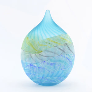 Medium Spring Tides Seashore Glass Teardrop Vase