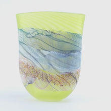 Load image into Gallery viewer, Small Samphire Glass Flat Vase 1