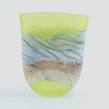 Load image into Gallery viewer, Small Samphire Glass Flat Vase 1