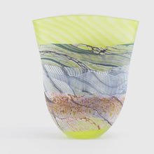 Load image into Gallery viewer, Small Samphire Glass Flat Vase 2