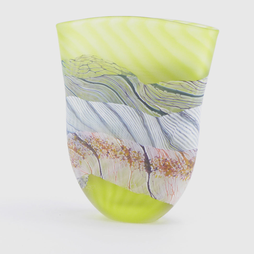 Small Samphire Glass Flat Vase 2