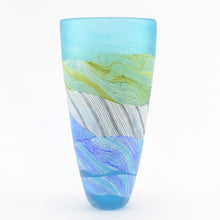 Load image into Gallery viewer, Small Spring Tides Seashore Glass Tall Vase