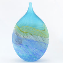 Load image into Gallery viewer, Small Spring Tides Seashore Glass Teardrop Vase