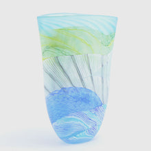 Load image into Gallery viewer, Small Spring Tides Seashore Glass Flat Vase 3