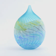 Load image into Gallery viewer, Medium Spring Tides Seashore Glass Teardrop Vase 1