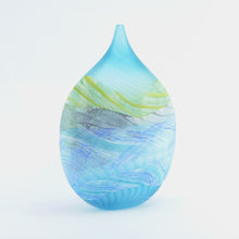 Load image into Gallery viewer, Medium Spring Tides Seashore Glass Teardrop Vase2
