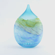 Load image into Gallery viewer, Medium Spring Tides Seashore Glass Teardrop Vase2
