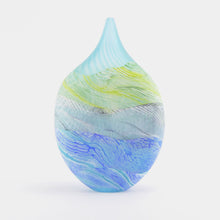 Load image into Gallery viewer, Small Spring Tides Seashore Glass Teardrop Vase
