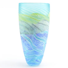Load image into Gallery viewer, Small Spring Tides Seashore Glass Tall Vase 2