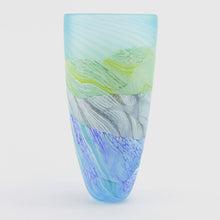 Load image into Gallery viewer, Small Spring Tides Seashore Glass Tall Vase 3