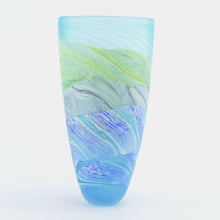 Load image into Gallery viewer, Small Spring Tides Seashore Glass Tall Vase 3