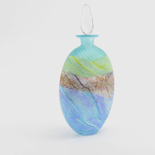 Load image into Gallery viewer, Spring Tides Seashore Glass Flat Stoppered Bottle