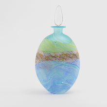 Load image into Gallery viewer, Spring Tides Seashore Glass Flat Stoppered Bottle