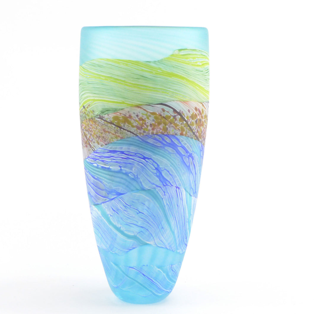 Small Waves Glass Tall Vase