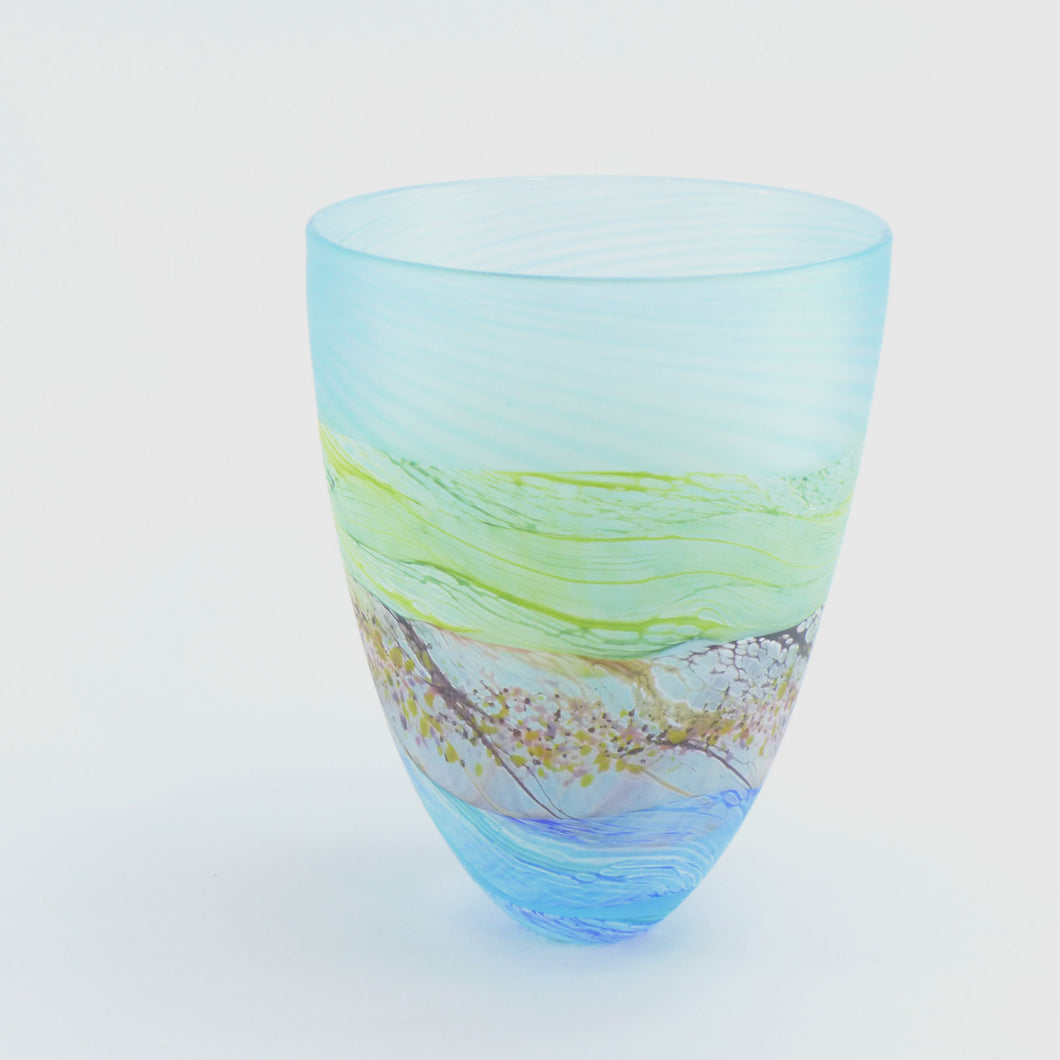 Small Waves Glass Bowl