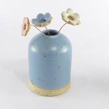 Load image into Gallery viewer, Blue medium stoneware vase