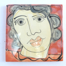 Load image into Gallery viewer, Red and orange face coasters